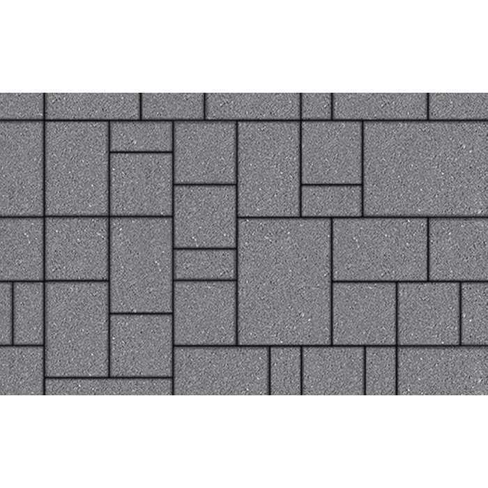 Плитка тротуарная Мюнxен Б.2.Ф.6см гранит серый