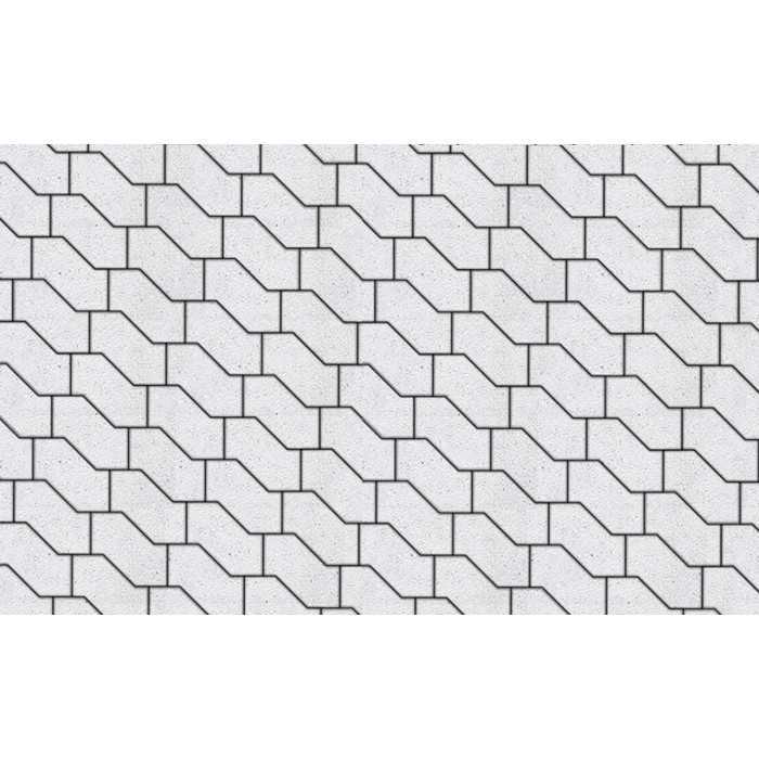 Плитка тротуарная S-Форма В.3.Ф.10 Стоунмикс белый 172x94x100 мм