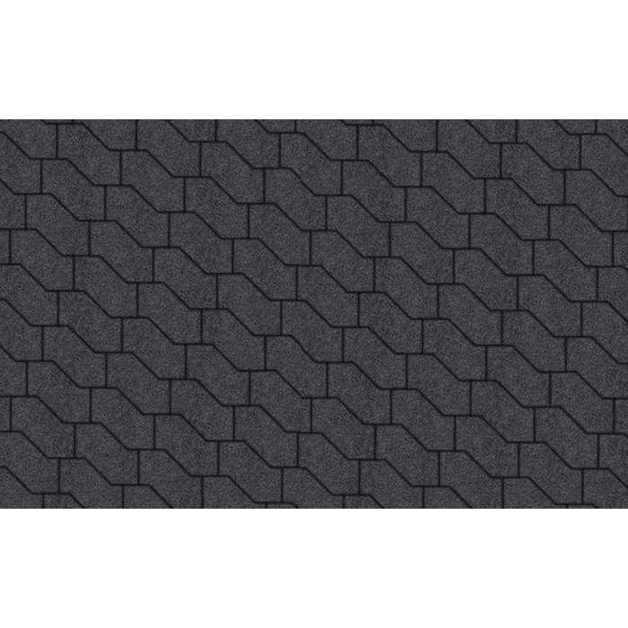 Плитка тротуарная S-Форма В.3.Ф.10 Стоунмикс черный 172x94x100 мм
