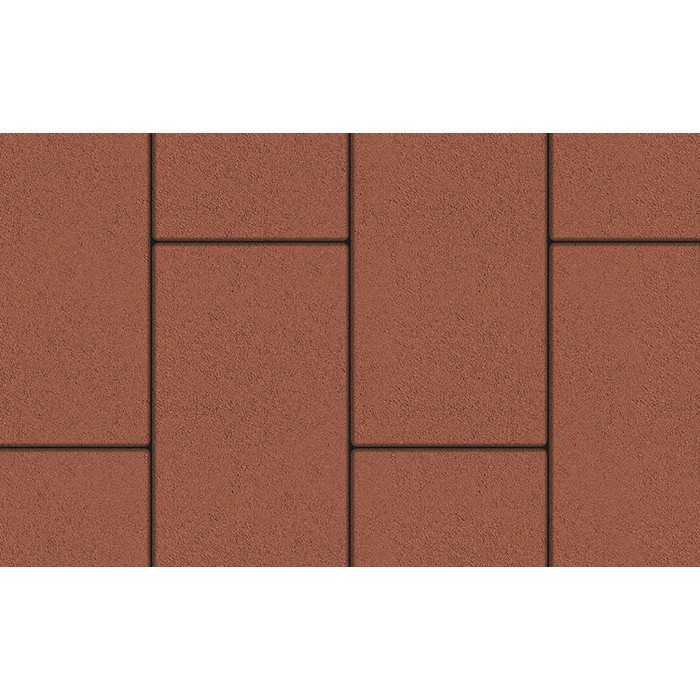 Плитка тротуарная Прямоугольник (Ла-Линия) В.5.П.10 гладкий красный 600x300x100 мм