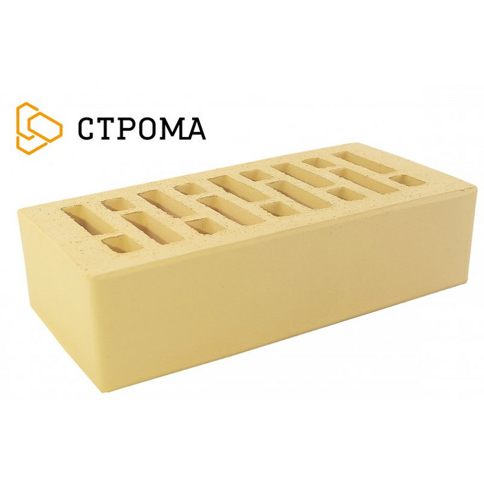 Кирпич облицовочный Строма 1 НФ Солома, М200, 250×120×65 мм